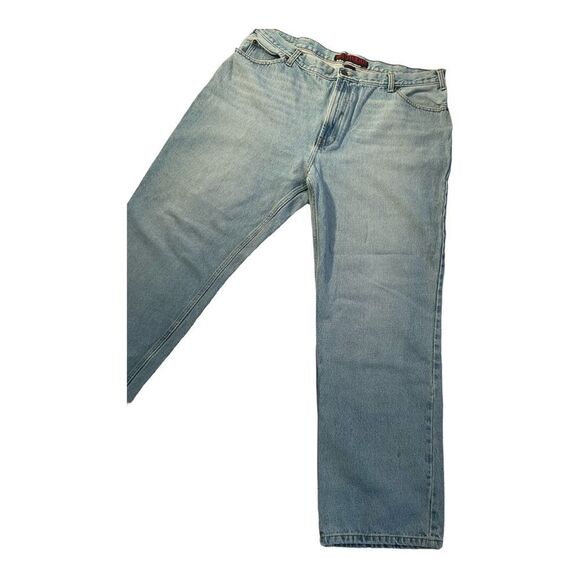 Steve & Barrys Men’s Size 40x32 Vintage Blue Relaxed Fit Red Star Denim jeans - Picture 3 of 14